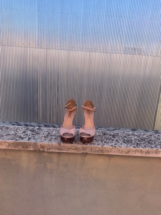 Sandalias Schutz Talla 37 Tacón Plataforma Rosa
