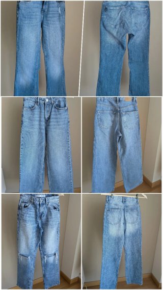 Lote 3 Pantalones Vaqueros Mujer T.32