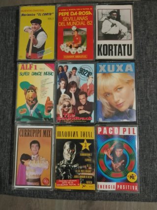 Lote 9 Cintas Cassette Comedia y Música