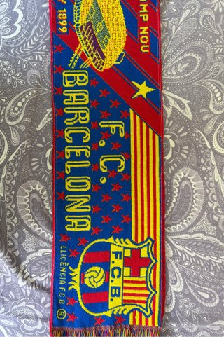 Bufanda oficial FC Barcelona vintage.