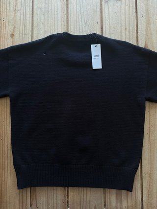 Jersey AMI Paris Negro Corazón Rojo Talla M