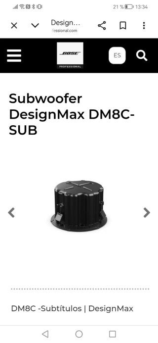 Equipo Bose Subwoofer + 4 Altavoces