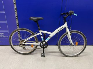 Bicicleta BTWIN blanca
