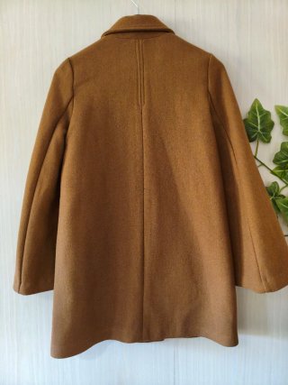 Abrigo Corto Marrón Camel Zara Trafaluc XS