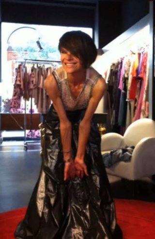 Top bordado plata y negro Talla XS