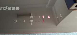 Placa Inducción Edesa 3 fuegos Revisada