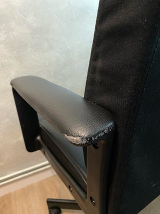 Silla giratoria Ikea Millberget Negra
