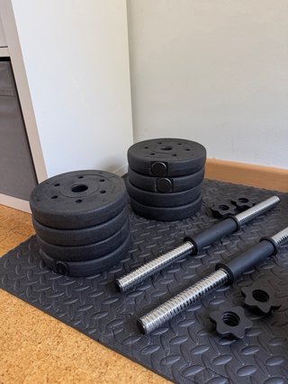 Set Mancuernas Ajustables Pesas Gimnasio