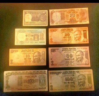Lotto banconote India anni '70