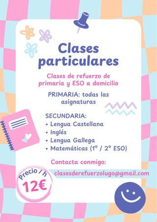 Clases particulares a domicilio LUGO