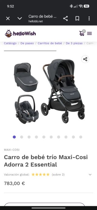 Carro 3 piezas Maxi-Cosi