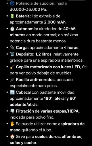 Aspiradora sin cable