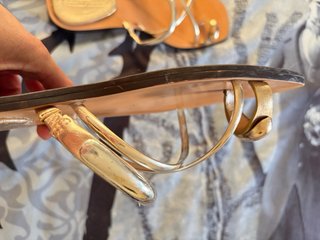Sandalias doradas Stradivarius Talla 38