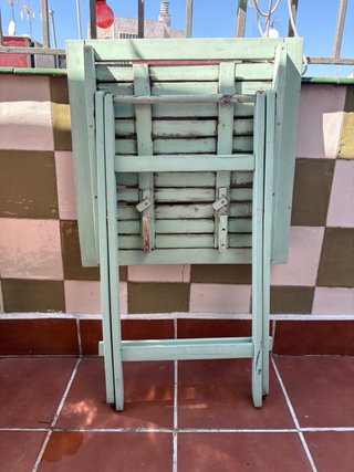 Mesa plegable madera terraza/balcón
