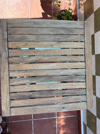 Mesa plegable madera terraza/balcón