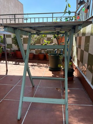 Mesa plegable madera terraza/balcón