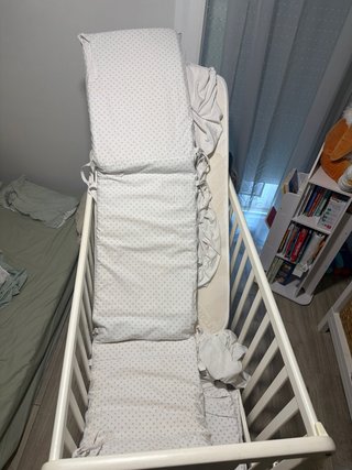 Cuna Entera 125x64x94 + Osito regalo