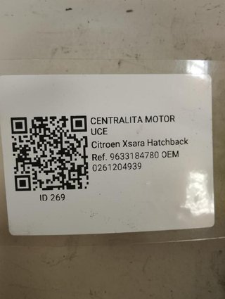 Citroen 269 0261204939 centralita xsara 1.6 mt (90