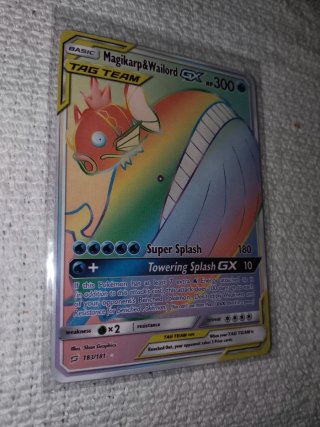 Carta Pokémon Magikarp & Wailord GX 183/181