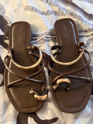 Sandalias Stradivarius Marrón Talla 38