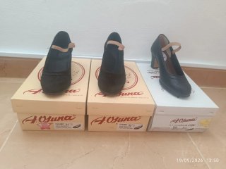Zapatos Flamenco Niña A. Osuna en Piel Negros