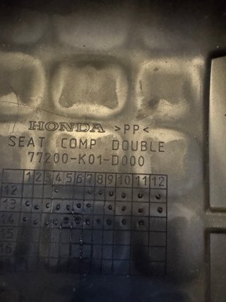 Asiento Honda SH 125i de 2009-2016