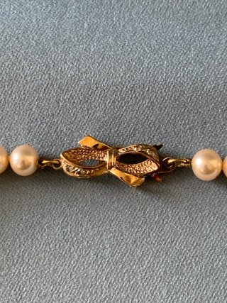 Collar Perlas Mallorca Beige y Dorado