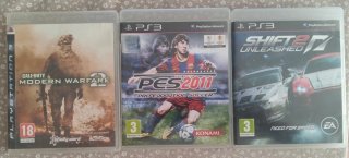 3 Juegos PS3: Call of Duty, PES 2011, Shift 2