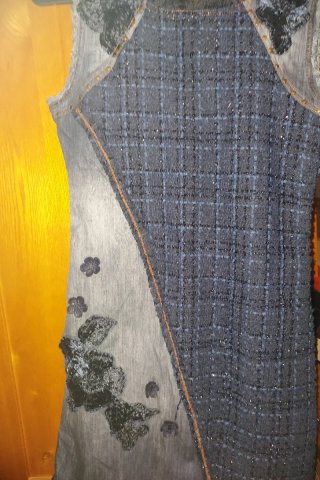 Vestido Talla 42 Tweed y Vaquero