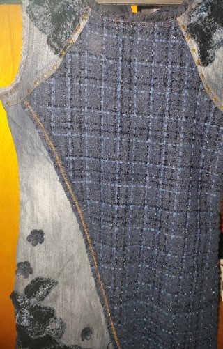 Vestido Talla 42 Tweed y Vaquero