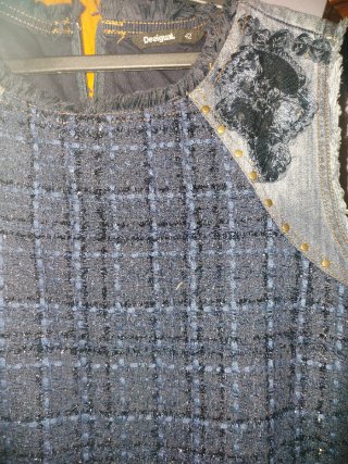 Vestido Talla 42 Tweed y Vaquero