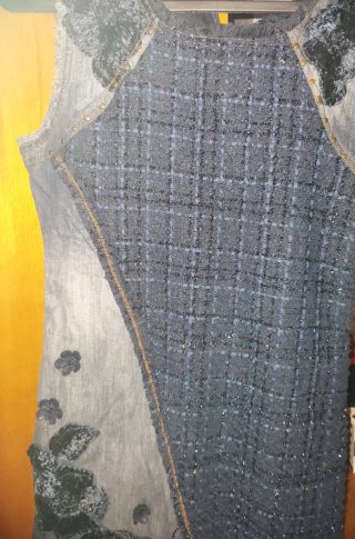 Vestido Talla 42 Tweed y Vaquero