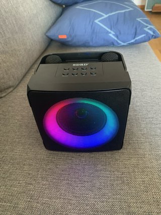 Altavoz Karaoke SDRD Negro con Micrófonos