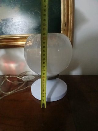 Lampada anni 60 base acciaio dorato