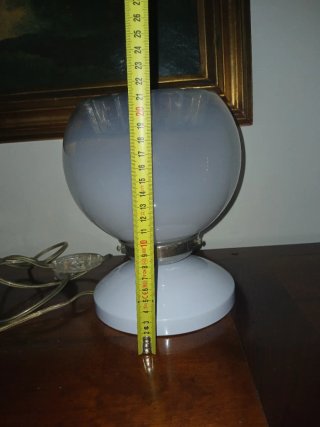 Lampada anni 60 base acciaio dorato