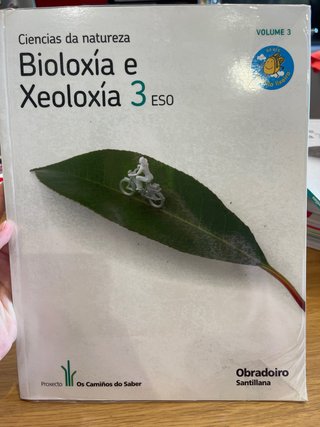 Libros Bioloxía e Xeoloxía 3º ESO Santillana