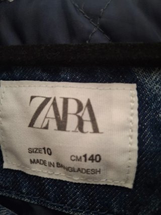 Chaqueta bomber vaquera Zara Talla 10