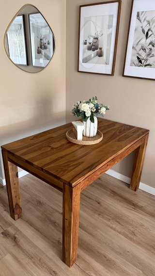 Mesa Comedor Madera Maciza 130cm