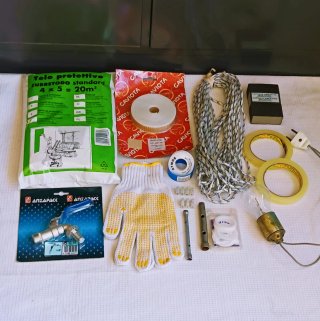 Lote herramientas y materiales.