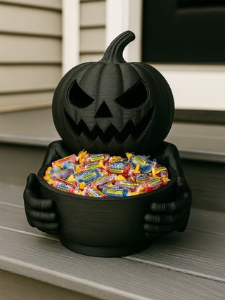 Ciotola Zucca Halloween Nera