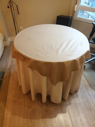 Mesa camilla redonda de 90 cm