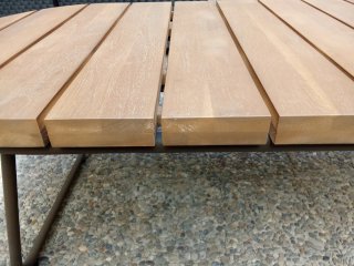 Mesa Centro Exterior Kave Home Madera y Metal