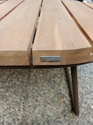 Mesa Centro Exterior Kave Home Madera y Metal