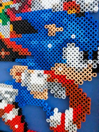 Cuadro Pixel Art Sonic