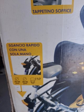 Seggiolino Bici Bambino Rosso/Bianco