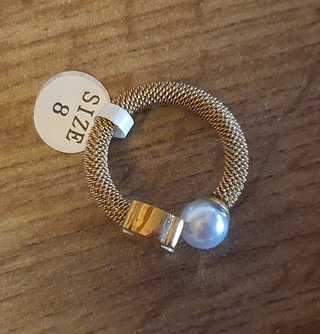 Anillo Tous Oso Perla Talla 8