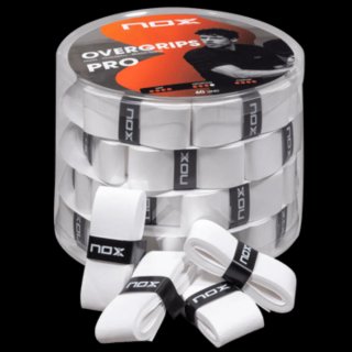 Bote Overgrips Nox Pro Blancos Lisos 60 Unidades