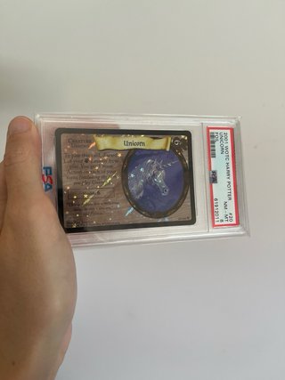 Carta Harry Potter Unicornio 2001 PSA 8