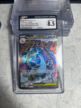 Carta Pokémon Mega Charizard X ex CGC 8.5
