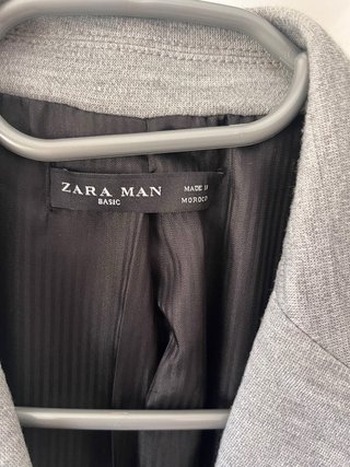 Chaqueta traje americana Zara Gris Hombre